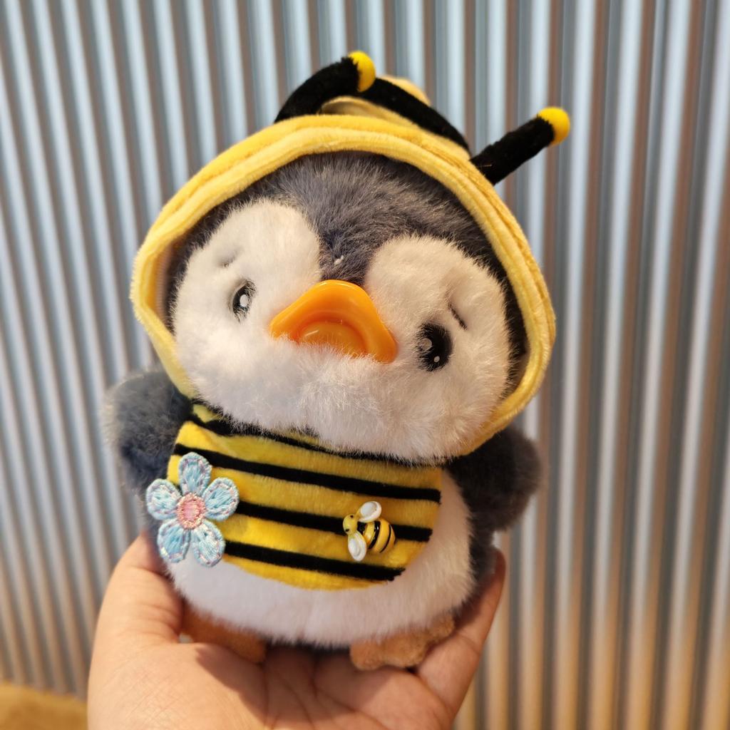 Cross-Dressing Little Penguin Doll Table Accompanying Doll Plush Toy Cute Penguin Keychain Doll Holiday Gift Female