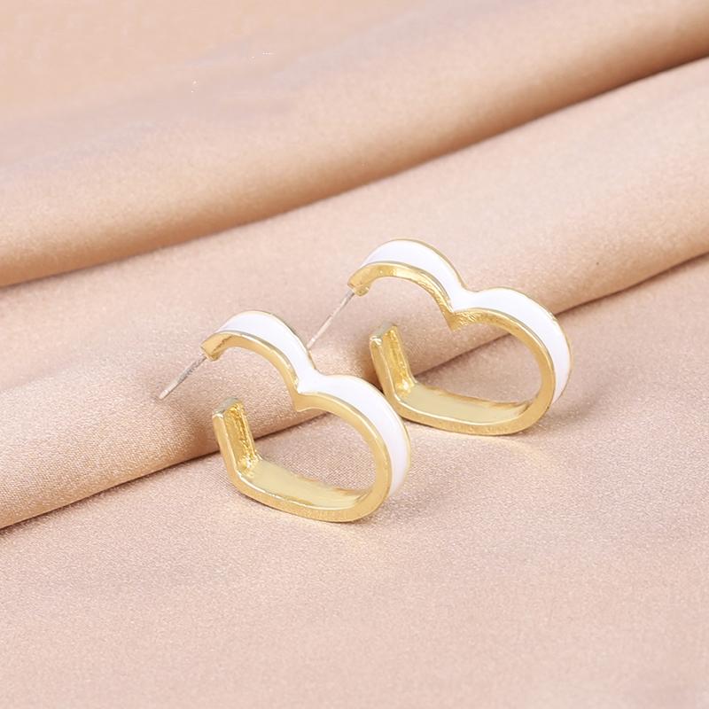 Neue Mode Emaille Ohrhänger für Damen Koreanische Blume Tropfen Geometrische Statement Ohrringe für Damen Hochzeit Ohr Zirkon aretes