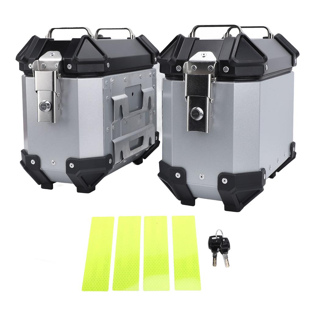 Motorcycles Side Saddle Box Aluminium Alloy Anti Theft 18L Capacity  Resistant Motorcycle Side Case for Travel