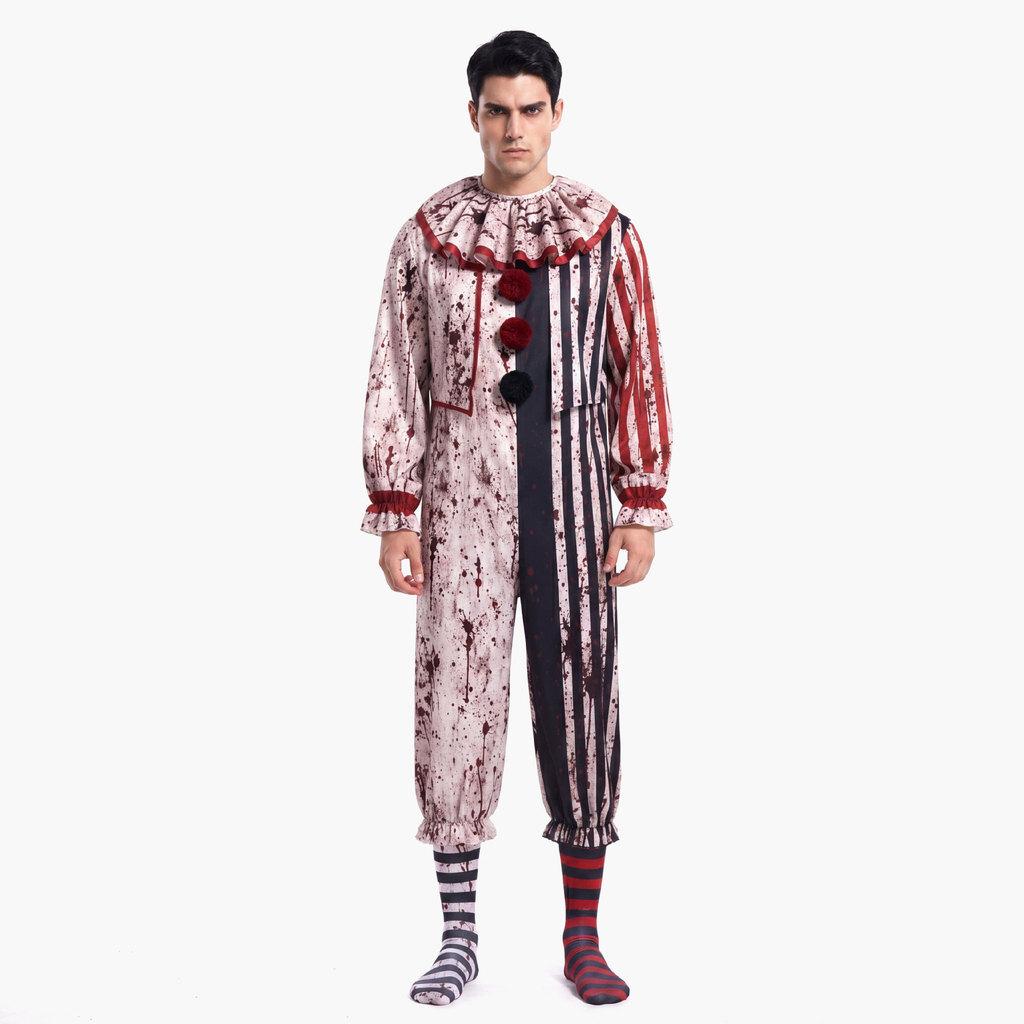 Terrifier Cosplay Costume Set With Satin Fabric For Halloween Party And Anime Role Play