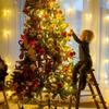 Christmas Snowflake String Lights, Waterproof Battery-Powered String Lights, Garden and Bedroom Decoration, Festival Lighting USB Powered