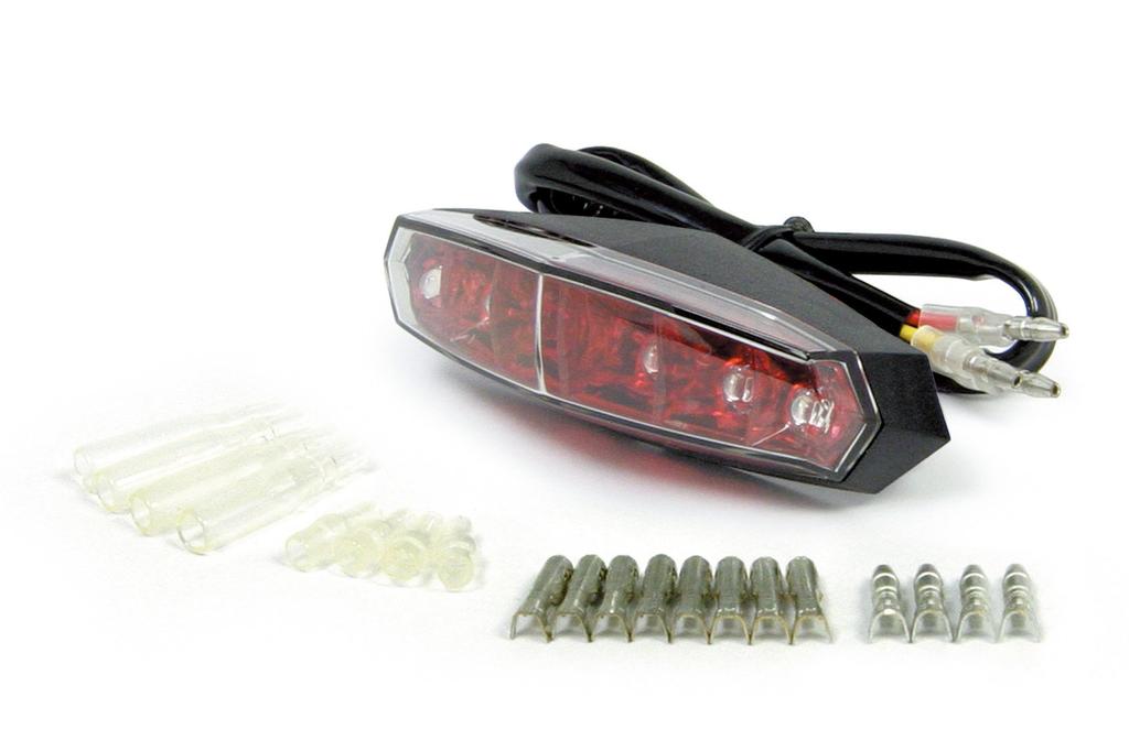 SP Takegawa LED Mini Tail Lamp, Red, for 12V Handlebars, 05-08-0019