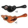2Pcs Spur Strap, with Buckle, PU Leather, Handmade Durable Western Retro Style