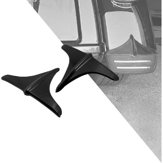 

HDBUBALUS Motorcycle Rear Fender Accents Leading Front Edge Trim Fit for Harley Harley Tri Glide Ultra Classics FLHTCUTG FLHXXX 2009-2022 Black чёрный