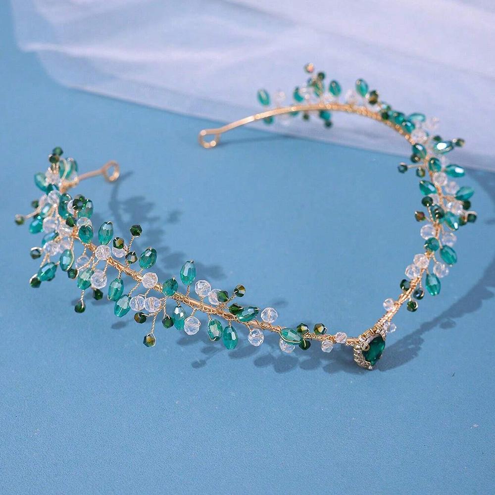 Forest Woodland Fairy Flower Leaf Crowns Handmade Leaves Hair Crowns Elf Headpiece  for Women