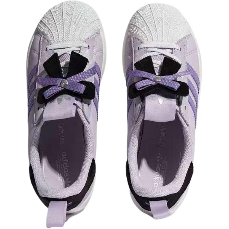 Adidas Originals Superstar 360 Versatile Comfortable Low-Top Kids Sneakers Kids Sneakers Purple KJ7597