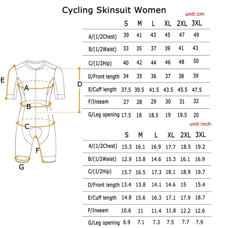 FRENESI Cycling Skin Suit Men Women Compression Performance Gear Summer Short Sleeve Long Triathlon Bike Wear