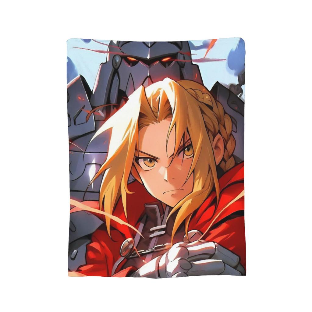 Fullmetal Alchemist Blanket Cover Flannel Anime Manga Warm Throw Blankets for Bedding Couch Bed Rug