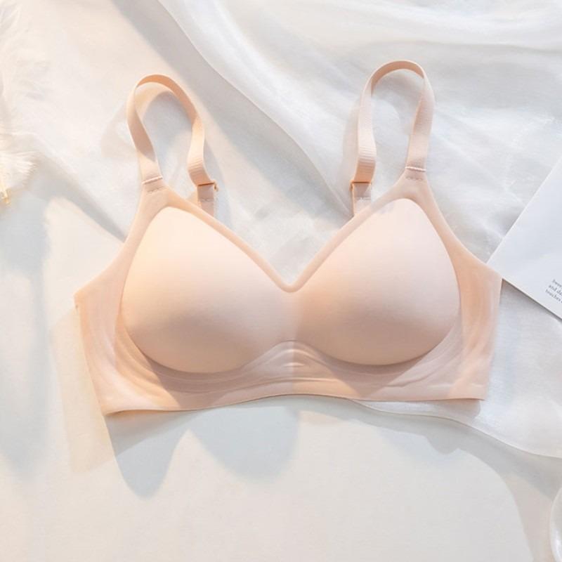 Seamless Push-Up Bra for Women: Soft, Wireless, Anti-Sagging Support for Small Chests