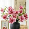 Hand Feel Magnolia with Buds, High Simulation, Chinese Style Floral Art, Living Room Decoration