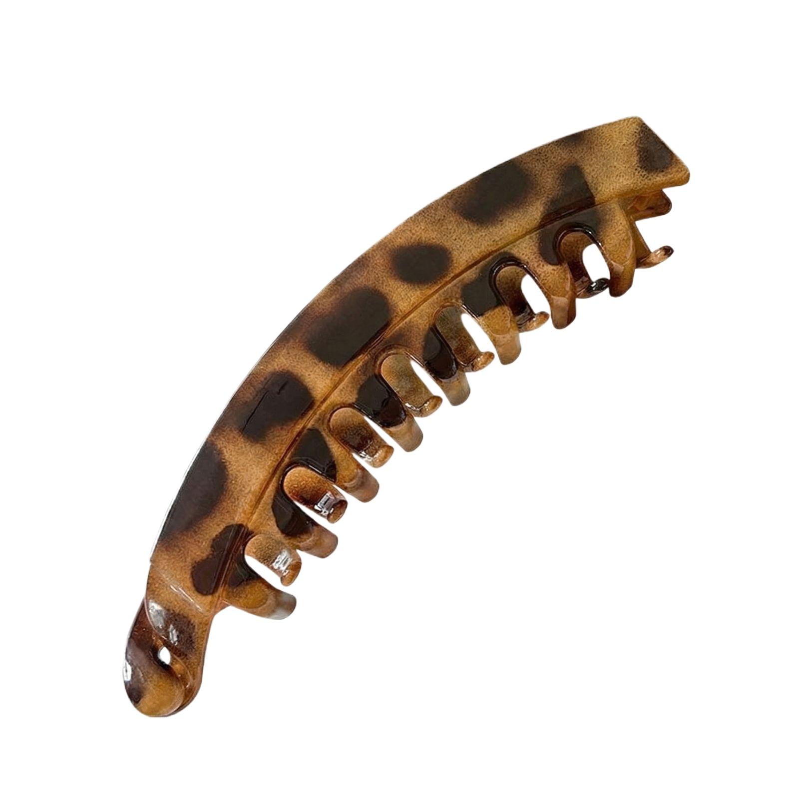 Vintage Leopard Print Banana Hairpin