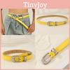 Simple Solid Color Metal Buckle Decoration Women Casual Belt For Daily Use