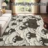 VIKAMA Cartoon Black Sheep Carpet Flock Door Mat Lightweight Large Area Rugs Living Room Carpet Rug For Bedroom Home Decor