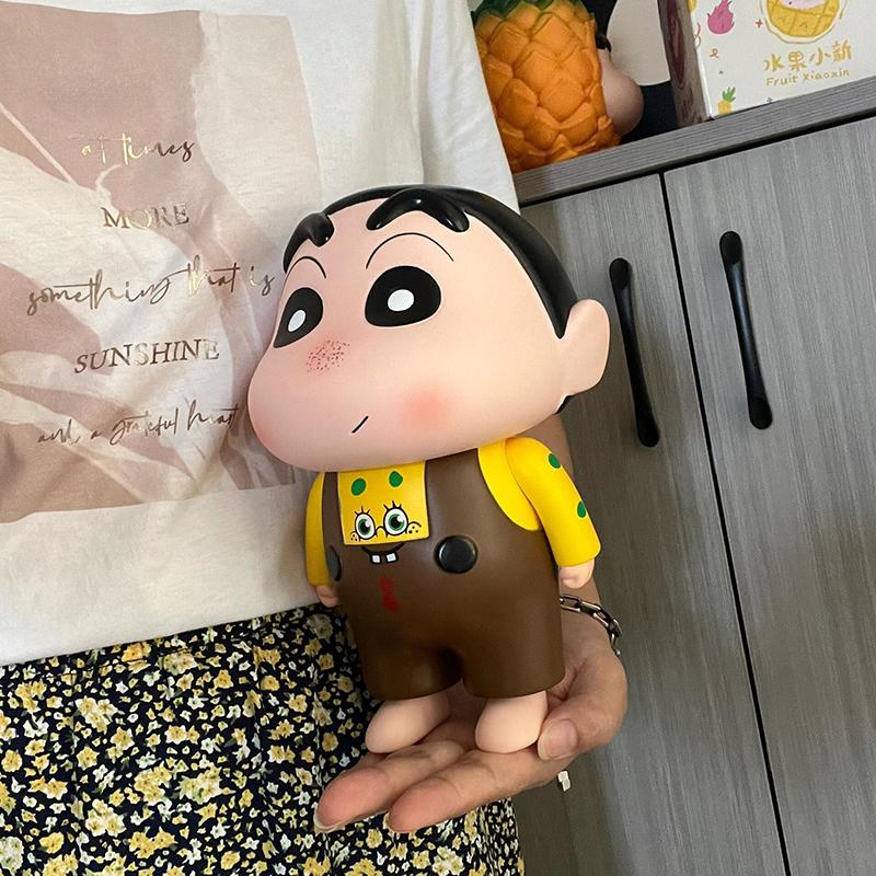 Crayon Shin Chan Cartoon Pajamas Ornament Children'S Birthday Gift Piggy Bank Christmas Party Ornament Desktop Decor Figurine