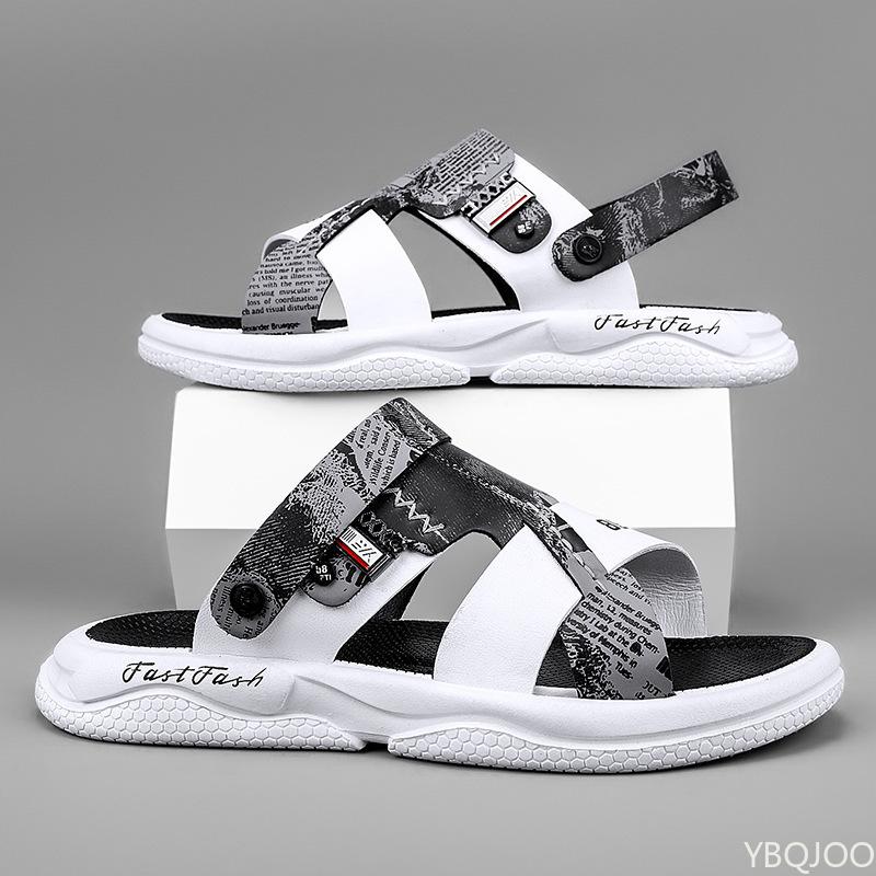 

Fashion 2025 Men s lightweight Sandals Summer Fashion Beach Shoes Dual purpose outdoor nonslip sandals Trendy casual Male slippers Homme 39