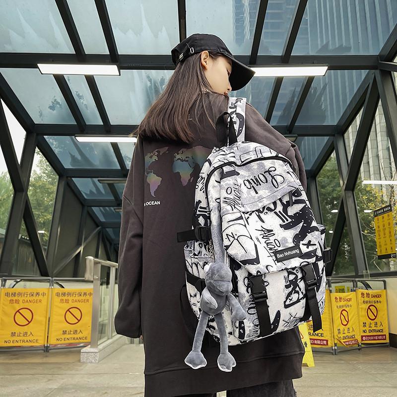 Zaino Unisex alla Moda ad Alta Capacità Per Studenti alla Moda per Uso Outdoor e Viaggio