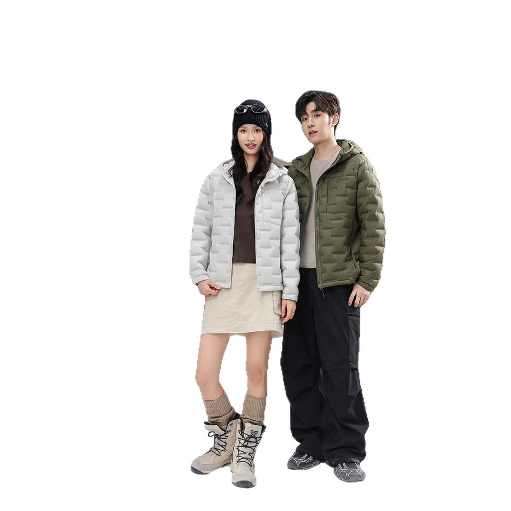 New Stand-up Collar Light Down Jacket for Men and Women Fashion Couples Warm and Thin Hooded Down Jacket