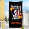 Atletico Madrid Personalized Name Beach Towel High Absorbency & Quick-Dry Suitable for Sports Travel Swimming Yoga Bathroom Beach And Pool