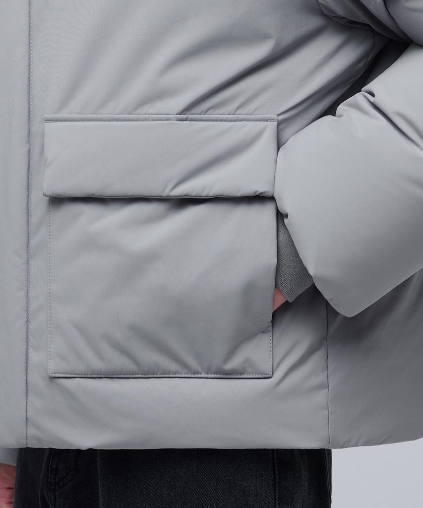 Musinsa Standard Out Pocket Down Short Padded Jacket [Light Gray]