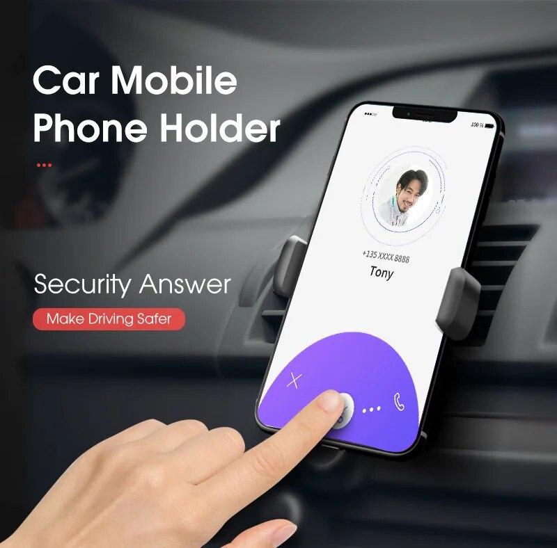 Suport universal pentru telefon mobil Clip de fixare pentru priza de aer auto pentru Suport pentru telefon mobil ABS Suport pentru telefon Suport auto Accesorii de interior