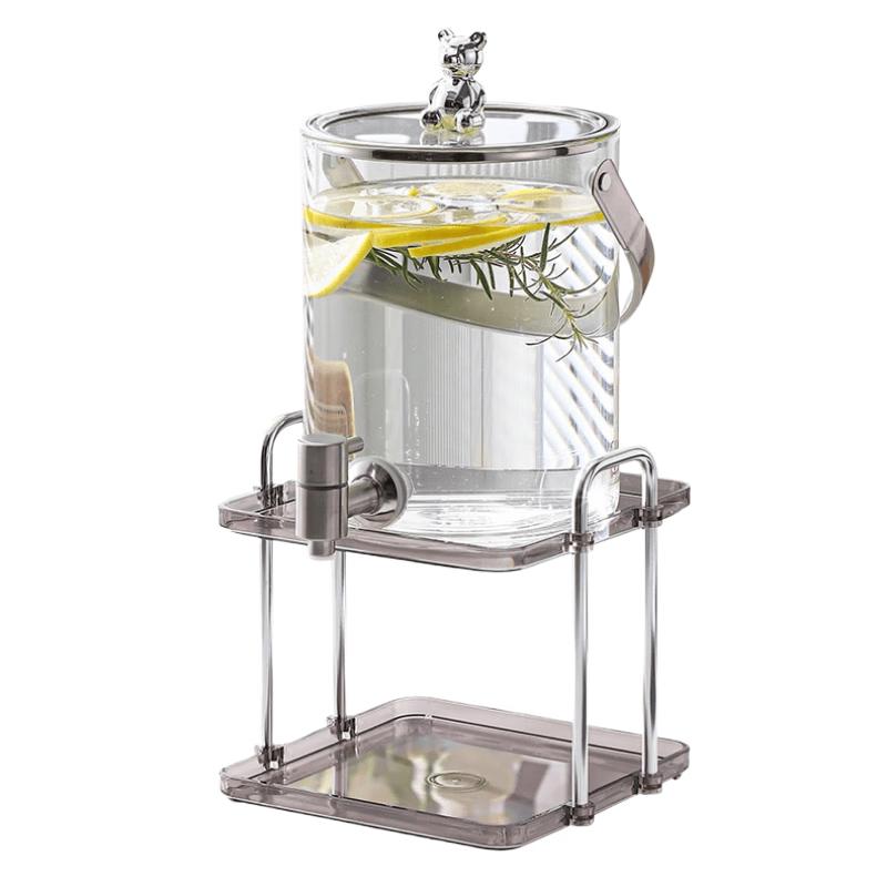 Yingbai 3.6L Glass Beverage Dispenser Set