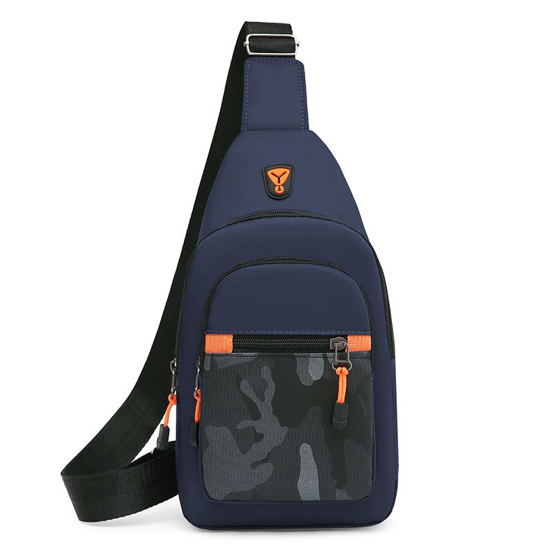 

Нагрудная сумка Мужская наплечная сумка-мессенджер Водонепроницаемая нейлоновая ткань Нагрудная сумка Модный бренд Спорт Досуг Маленькая наплечная сумка Рюкзак Мужская сумка Blue