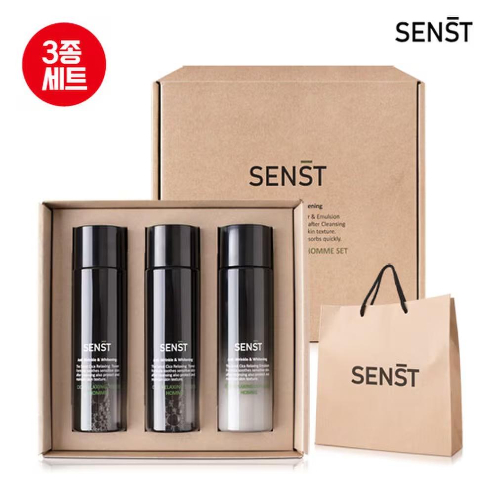

Men s cosmetics Cica Relaxing Homme 3-piece set toner 200ml, emulsion 200ml + shopping bag Emulsion + Emulsion + Emulsion