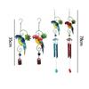 New Creative Bird Wind Chimes Metal Outdoor Indoor Parrot Bell Handmade Retro Ornament