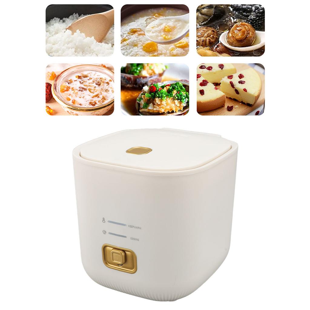 Rice Cooker One Button 1.2L Portable Rice Cooker With Keep Warm Function Anti Stick Pot for 1 to 2 People Use
