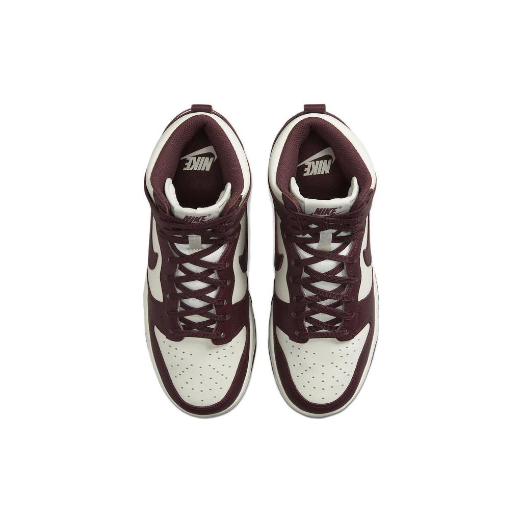 Nike  Dunk High Burgundy Crush Women Sneakers Red Sail DD1869-601