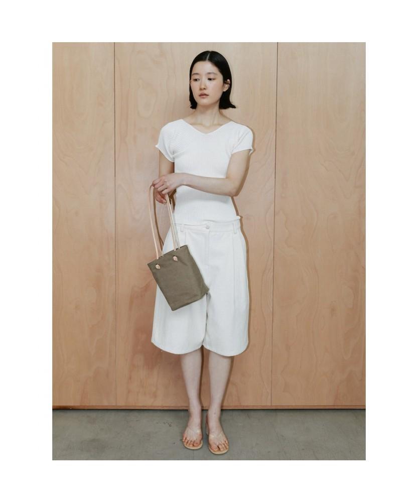 Diaepeocheo Delia Short Sleeve Knit Top Beige (Ta6451A01A)