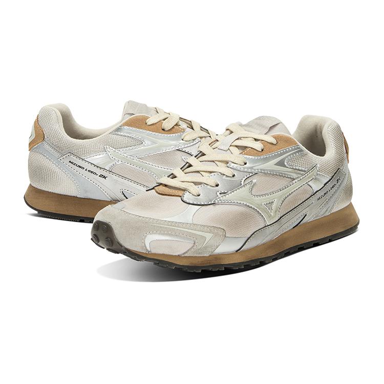 Mizuno LG 60S 2K Comfortable Versatile Vintage Design Training Thin Sole Wear-Resistant Low-Top Lifestyle Casual Shoes Unisex Sneaker D1GH242101