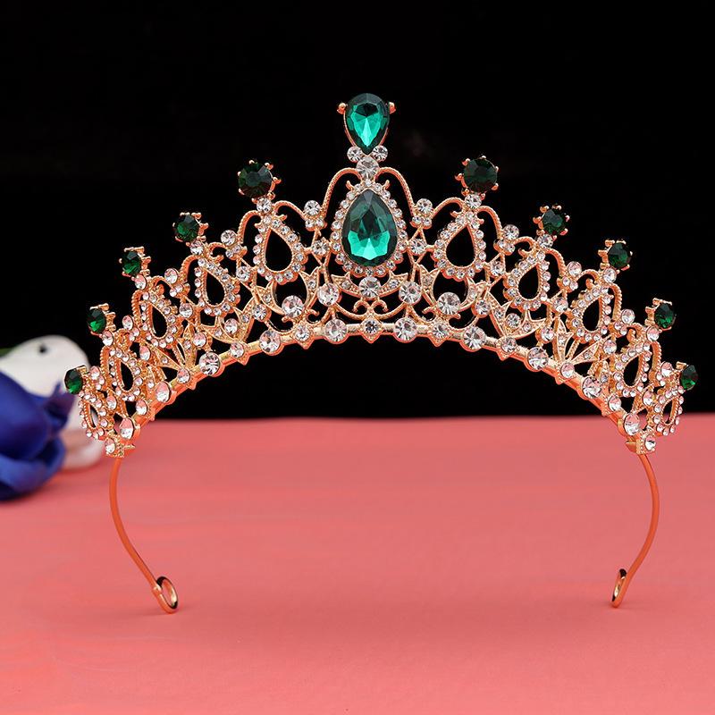 

Свадебный головной убор с короной в стиле барокко, роскошное и элегантное женское свадебное платье принцессы с короной на день рождения для 18 лет