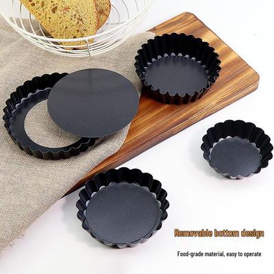 Non-Stick Removable Bottom Tart Pan – Chrysanthemum Cup Design for Mini Egg Tarts, Pies & Cakes
