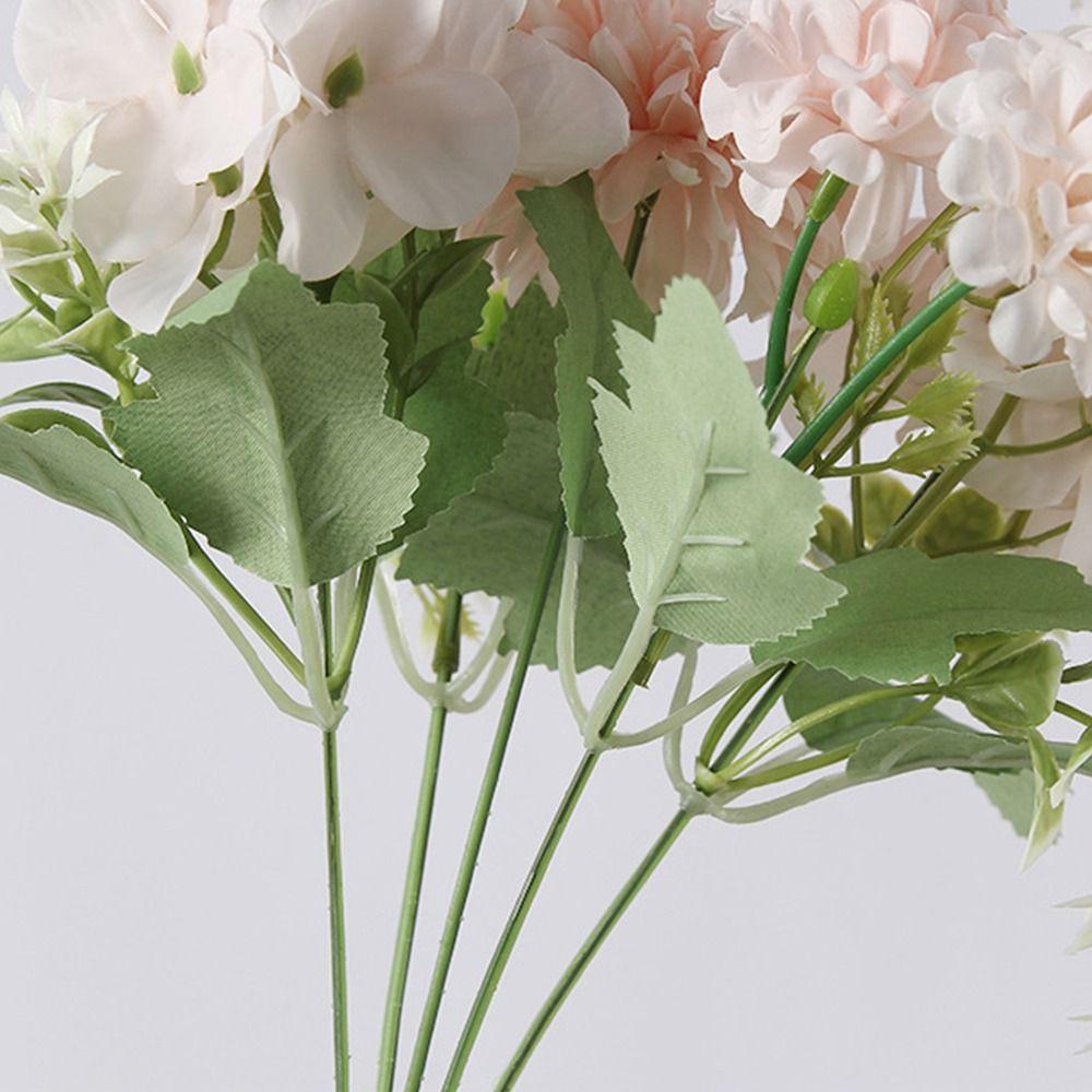 Multicolor Hydrangea Artificial Flowers 5 Forks Bridal Bouquet NEW Floral Arrangement Gift