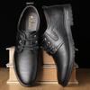 Woodpecker 2025 Men's Business Casual Leather Shoes, Soft Sole for Comfort, Ideal for Middle-Aged Men