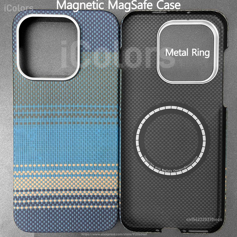Magnetic Case for OnePlus 15 Aramid Carbon Fiber Case Ultra Slim Lightweight Armor Protective Cover Compatible with MagSafe