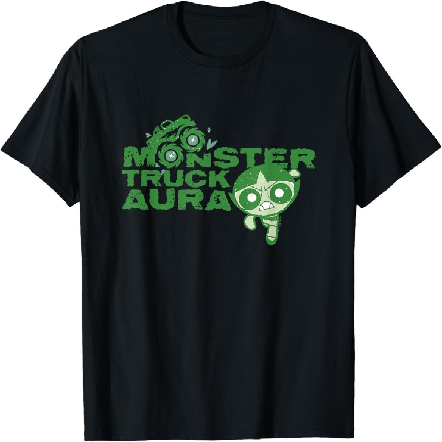 The Powerpuff Girls Buttercup Monster Truck Aura Distressed T-Shirt S