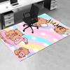 Capybara Playful Summer Office Carpet Soft Polyester Entrance Carpet Washable Non slip Machine Washa