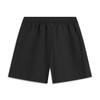 Li-Ning Comfortable Simple Loose Fit Drawstring Versatile Solid Color Mid Waist Five Point Casual Shorts Women Shorts Black AKSV172-2