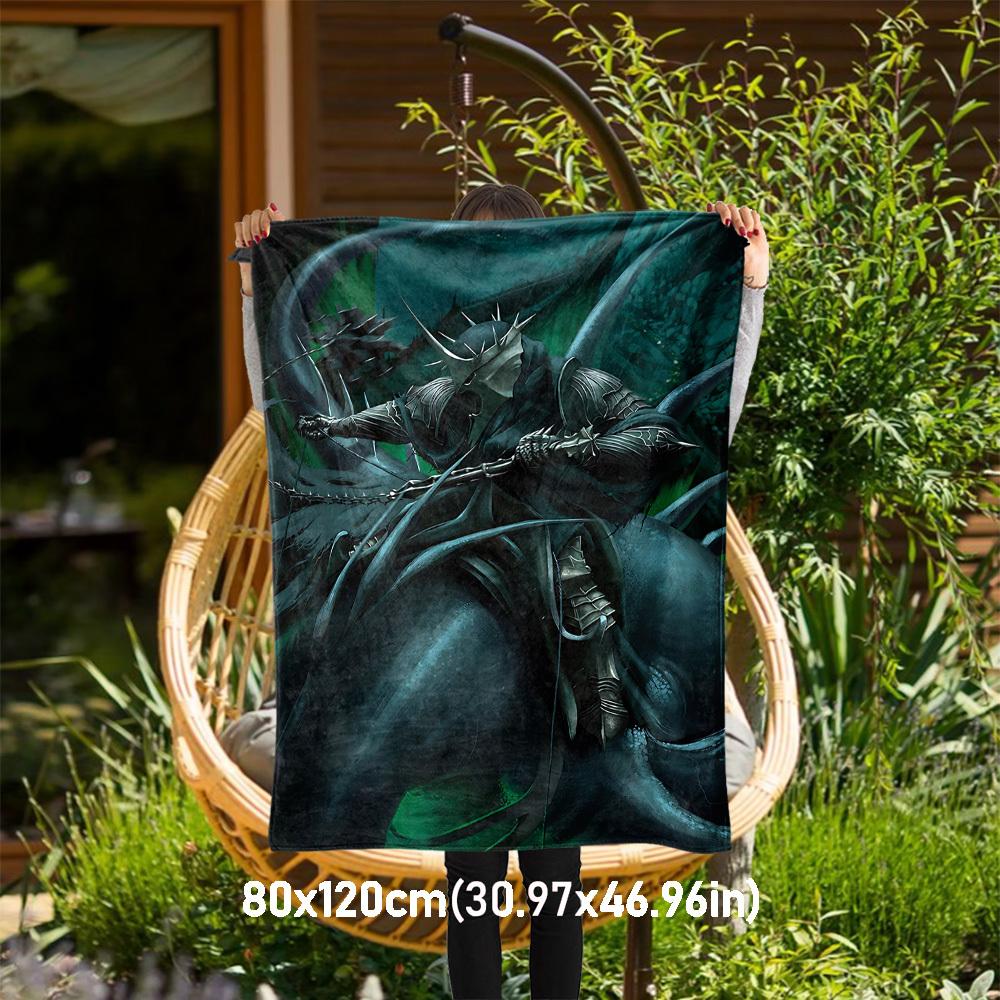 1 шт. Темный Рыцарь Кольчуга - Плед, Мягкий, Фланелевые Одеяла, Гостиная, Для Всех Сезонов-1021121 80x120cm