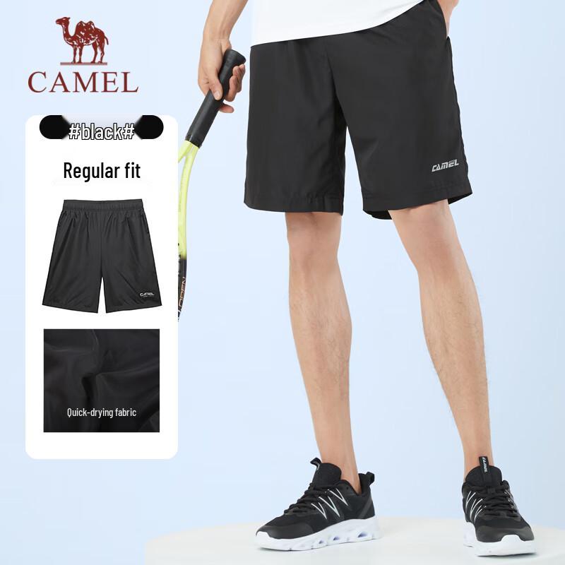 CAMEL Quick-Dry Breathable Casual Woven Sports Shorts L