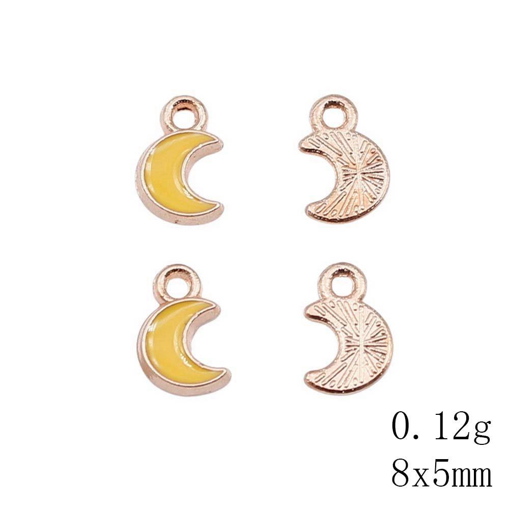 Mother's Day Charms For Nails Pentagram Moon Enamel Charms Pendant Art Supplies Pendant Accessories