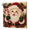 Progetti Artistici per Alleviare lo Stress Kit Perle Finte di Natale Pittura Capanna Innevata di Babbo Natale Kit Artigianale 3D Scintillante con Perline Fai da Te per Adulti Parete per le Festività Invernali di Casa