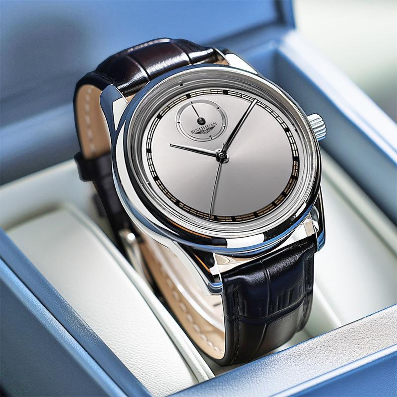 Men Business Black Leather Quartz Watch Analog Wristwatch Birthday Gift