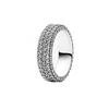 New 925 Silver Sparkling Bow Double Hearted Zircon Ring for Women DIY High Quality Wedding Jewelry Gifts