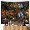 Magical Library Tapestry Fairy Tale Mysterious Mysty Bookshelf Wall Hanging Study Magic Book Kids Children Child Toddler Nursery