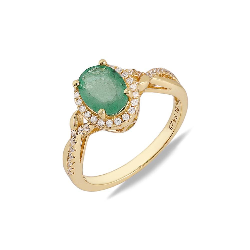 

Потрясающее кольцо из стерлингового серебра 925 пробы, овальное 6*8 мм, камень рождения мая - натуральный замбийский изумруд, простое, тонкое ювелирное изделие для подарка на день рождения маме US RING SIZE:6# зелёный