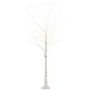 Birch Tree 180cm Tall with 96 LED Lights IP44 Warm White Indoor Decoration 22x22x180cm White