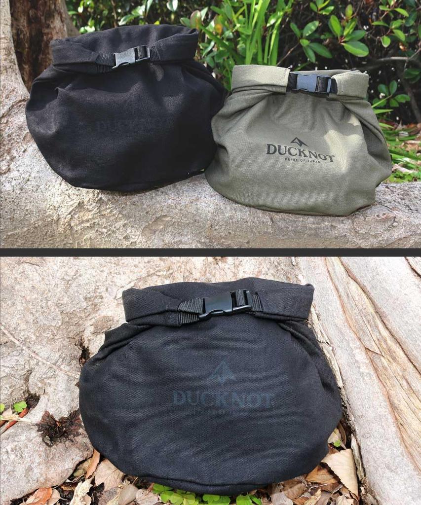 DUCKNOT Cookware Case, 6-inch, Authentic No. 8 Canvas Storage Bag, Made In Japan (Black/Authentic Series)